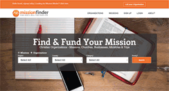 Desktop Screenshot of missionfinder.org