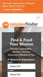 Mobile Screenshot of missionfinder.org